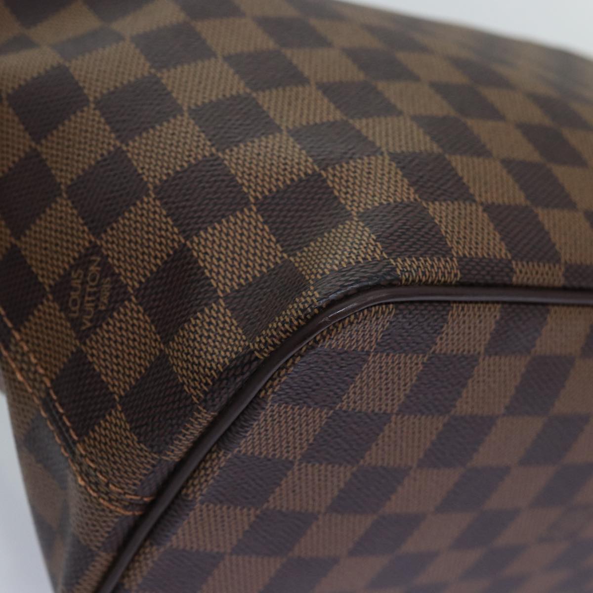 LOUIS VUITTON Damier Ebene Saleya PM Tote Bag N51183 LV Auth 74702SA