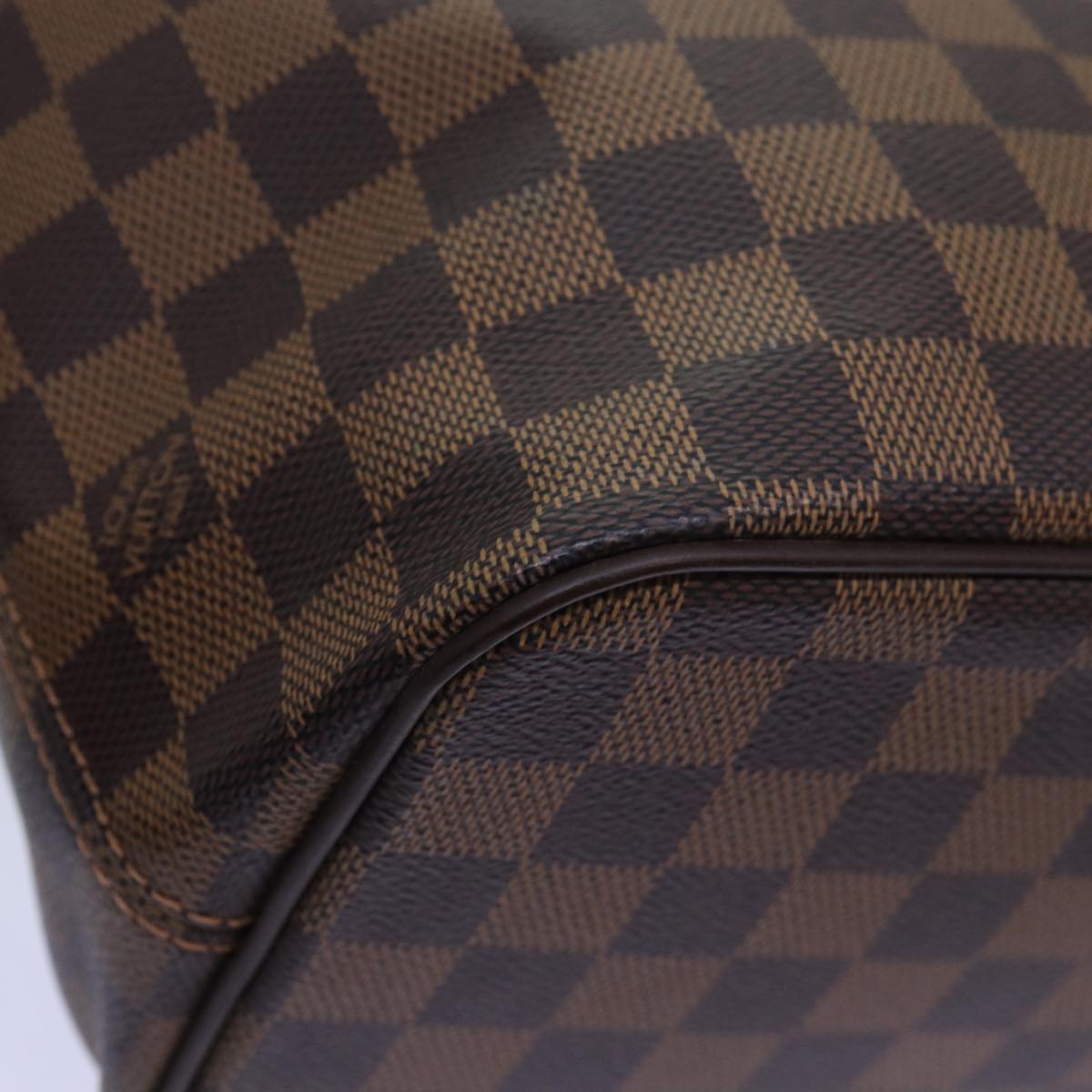 LOUIS VUITTON Damier Ebene Saleya PM Tote Bag N51183 LV Auth 74702SA