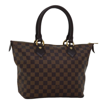LOUIS VUITTON Damier Ebene Saleya PM Tote Bag N51183 LV Auth 74702SAV