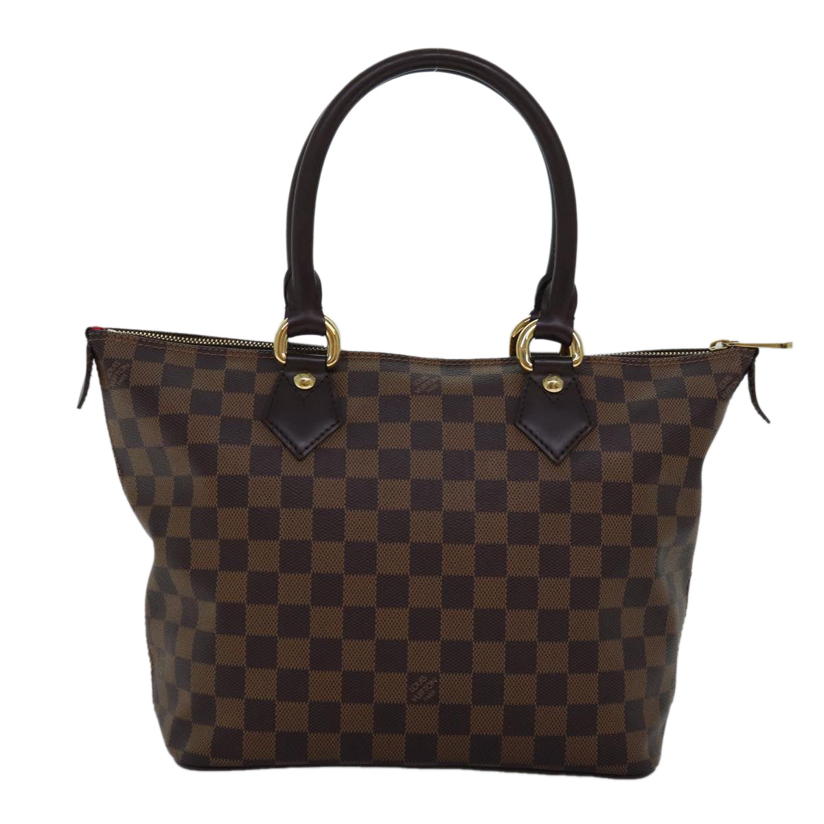 LOUIS VUITTON Damier Ebene Saleya PM Tote Bag N51183 LV Auth 74702SA