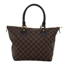 LOUIS VUITTON Damier Ebene Saleya PM Tote Bag N51183 LV Auth 74702SAV-13