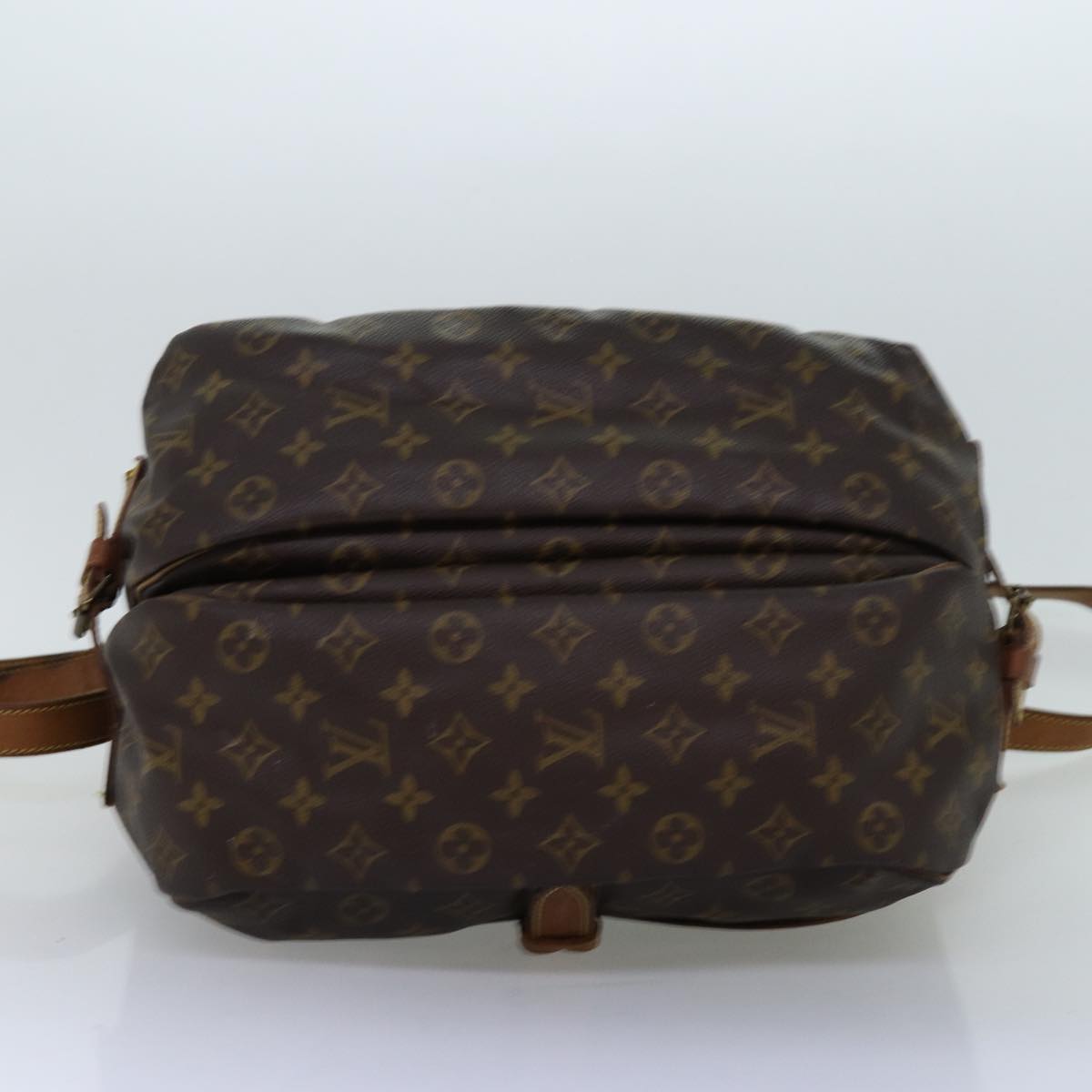 LOUIS VUITTON Monogram Saumur 35 Shoulder Bag M42254 LV Auth 74714