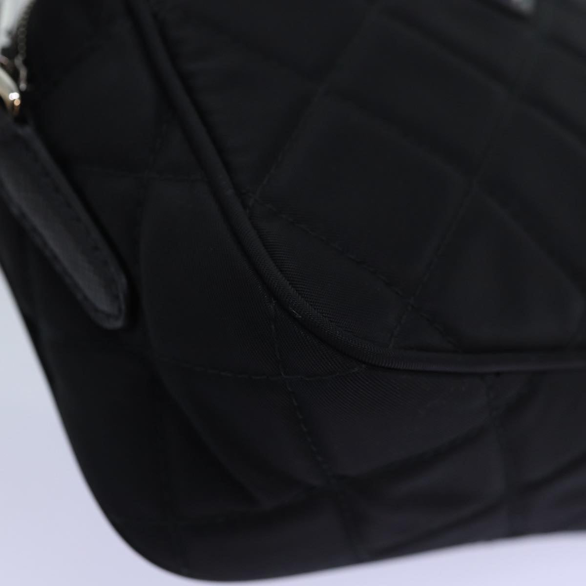 PRADA Shoulder Bag Nylon Black 1BH028 Auth 74728A