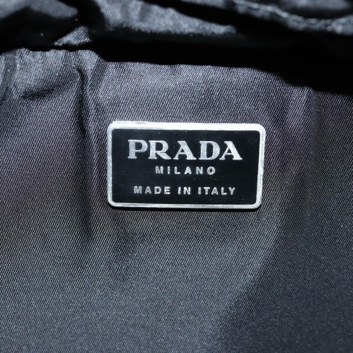 PRADA Backpack Nylon Black Auth 74742