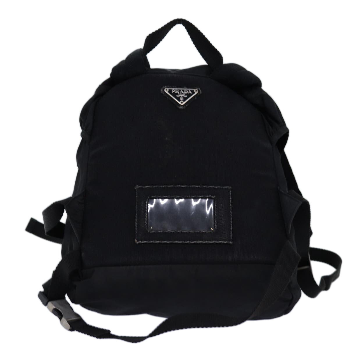 PRADA Backpack Nylon Black Auth 74742