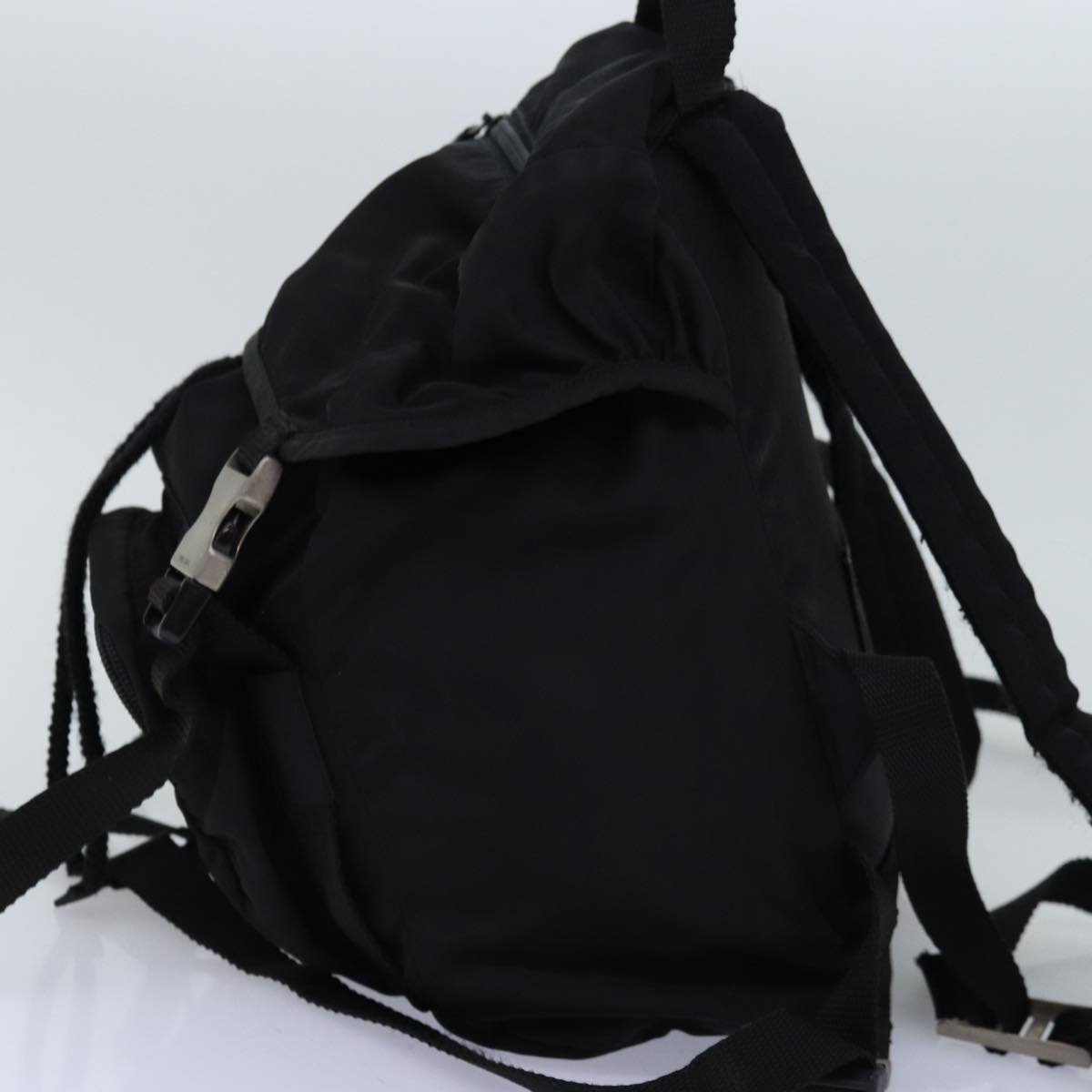 PRADA Backpack Nylon Black Auth 74742