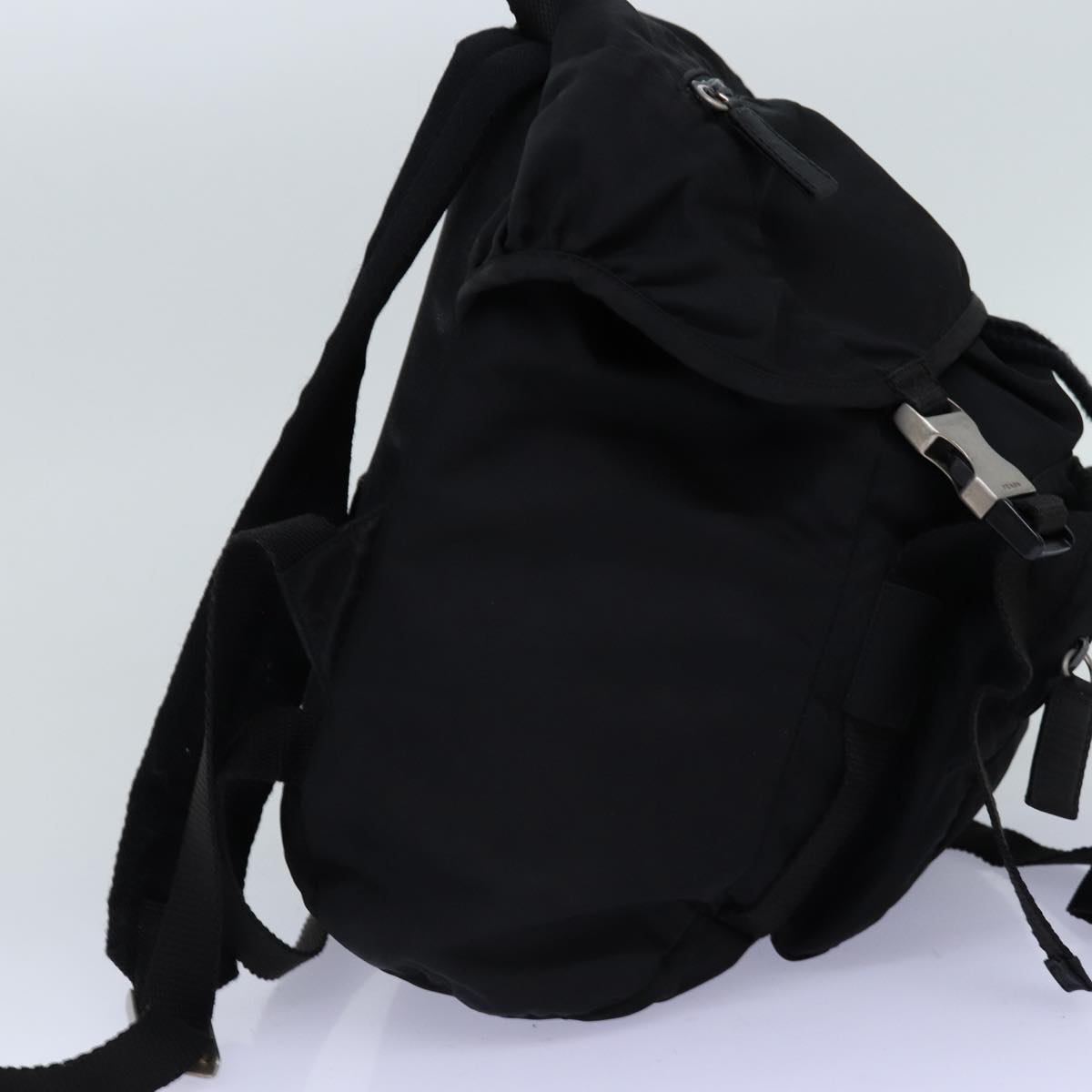 PRADA Backpack Nylon Black Auth 74742