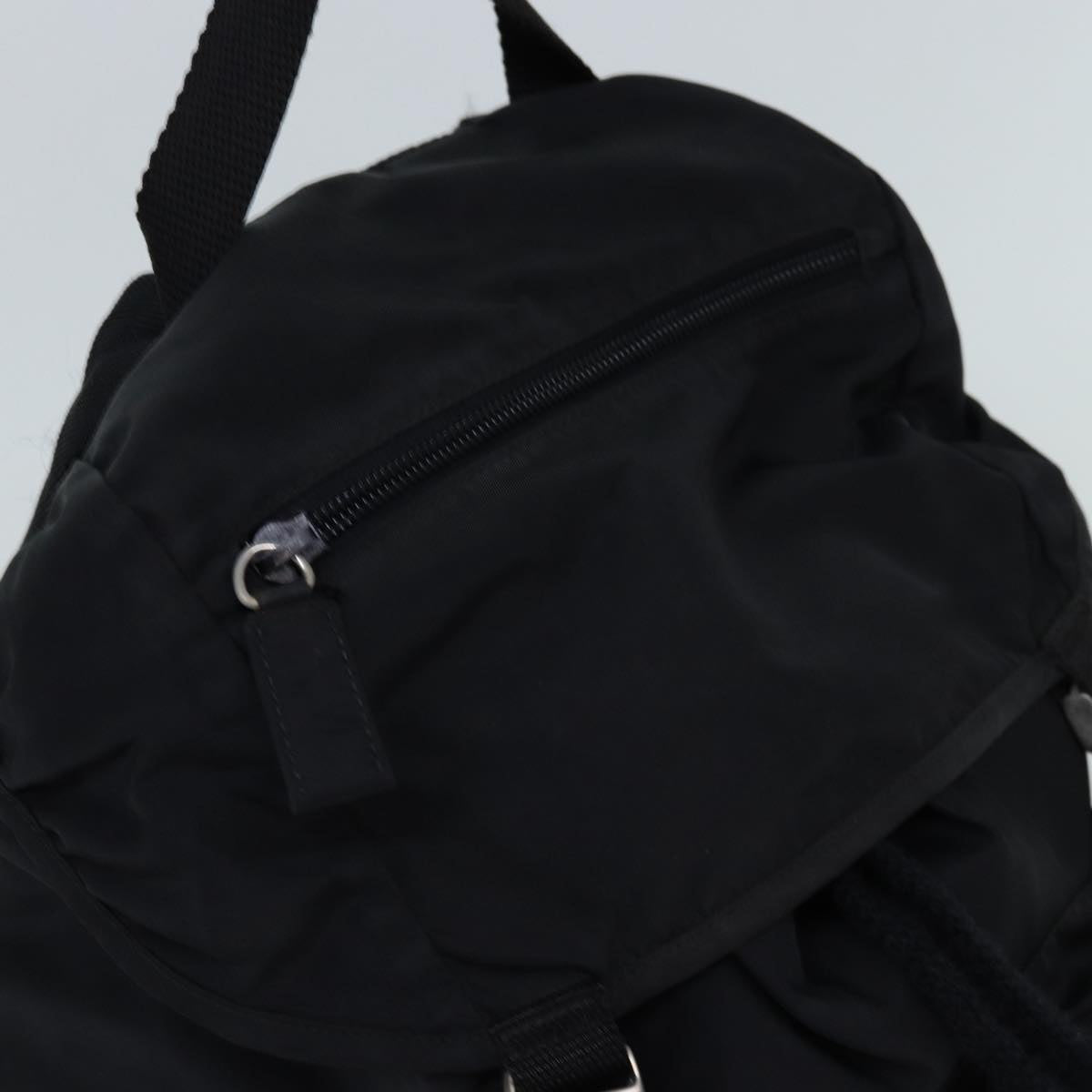 PRADA Backpack Nylon Black Auth 74742