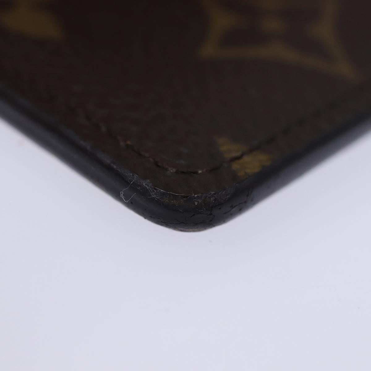 LOUIS VUITTON Monogram Reverse Porte Cartes Simple Card Case M69161 Auth 74754