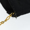 CHANEL Matelasse Chain Shoulder Bag Satin Paris limited Black CC Auth 74757A-7