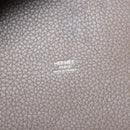 HERMES Pico Tan Lock MM Shoulder Bag Taurillon Clemence Etope Auth 74760A-20