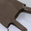 HERMES Pico Tan Lock MM Shoulder Bag Taurillon Clemence Etope Auth 74760A-6