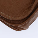 HERMES Evelyn 2 PM Shoulder Bag Taurillon Clemence Gold Auth 74761A-16