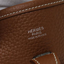 HERMES Evelyn 2 PM Shoulder Bag Taurillon Clemence Gold Auth 74761A-10