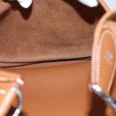 HERMES Evelyn 2 PM Shoulder Bag Taurillon Clemence Gold Auth 74761A-19