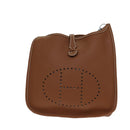 HERMES Evelyn 2 PM Shoulder Bag Taurillon Clemence Gold Auth 74761A-13