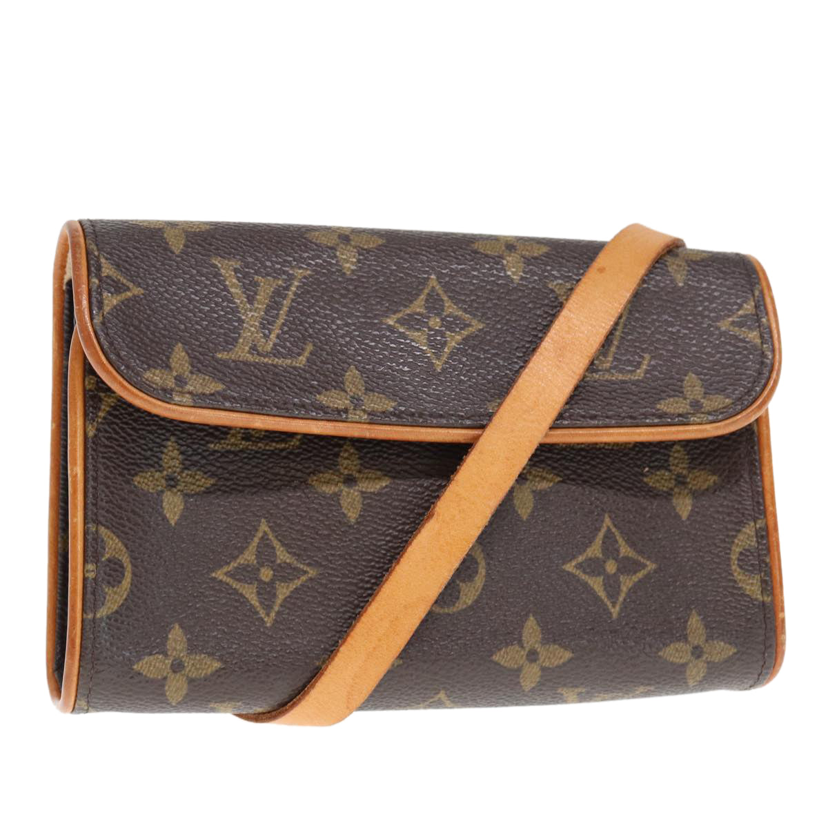 LOUIS VUITTON Monogram Pochette Florentine Waist bag M51855 LV Auth 74766