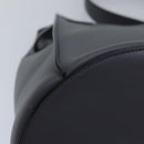 CELINE Big bag Shoulder Bag Leather Gray Auth 74791SAM-17