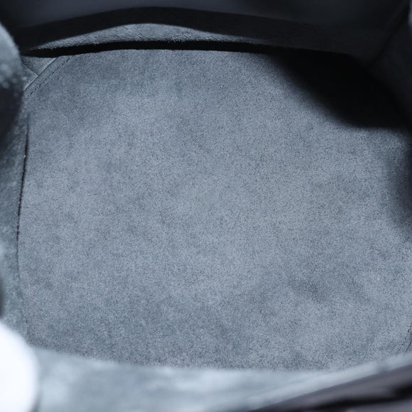 CELINE Big bag Shoulder Bag Leather Gray Auth 74791SAM