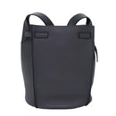 CELINE Big bag Shoulder Bag Leather Gray Auth 74791SAM-2