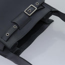 CELINE Big bag Shoulder Bag Leather Gray Auth 74791SAM-6