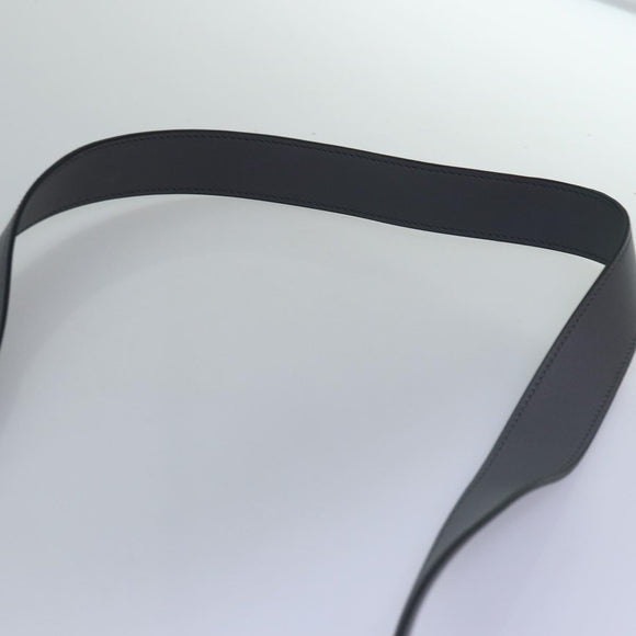 CELINE Big bag Shoulder Bag Leather Gray Auth 74791SAM