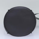 CELINE Big bag Shoulder Bag Leather Gray Auth 74791SAM-5