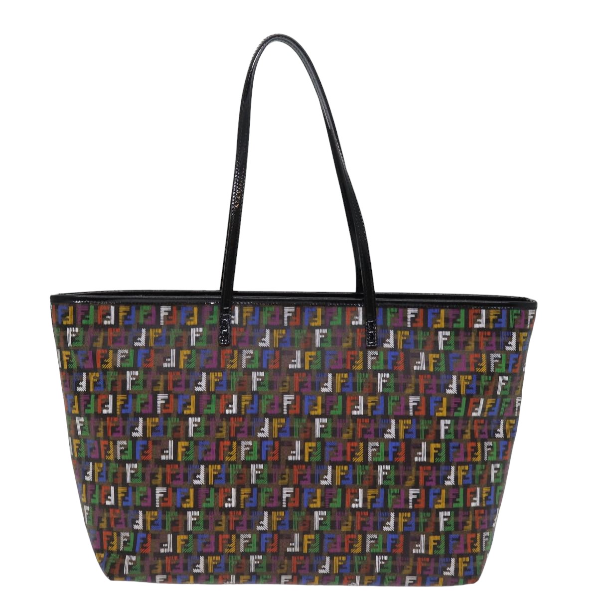 FENDI Zucchino Canvas Tote Bag Multicolor Auth 74808 - 0