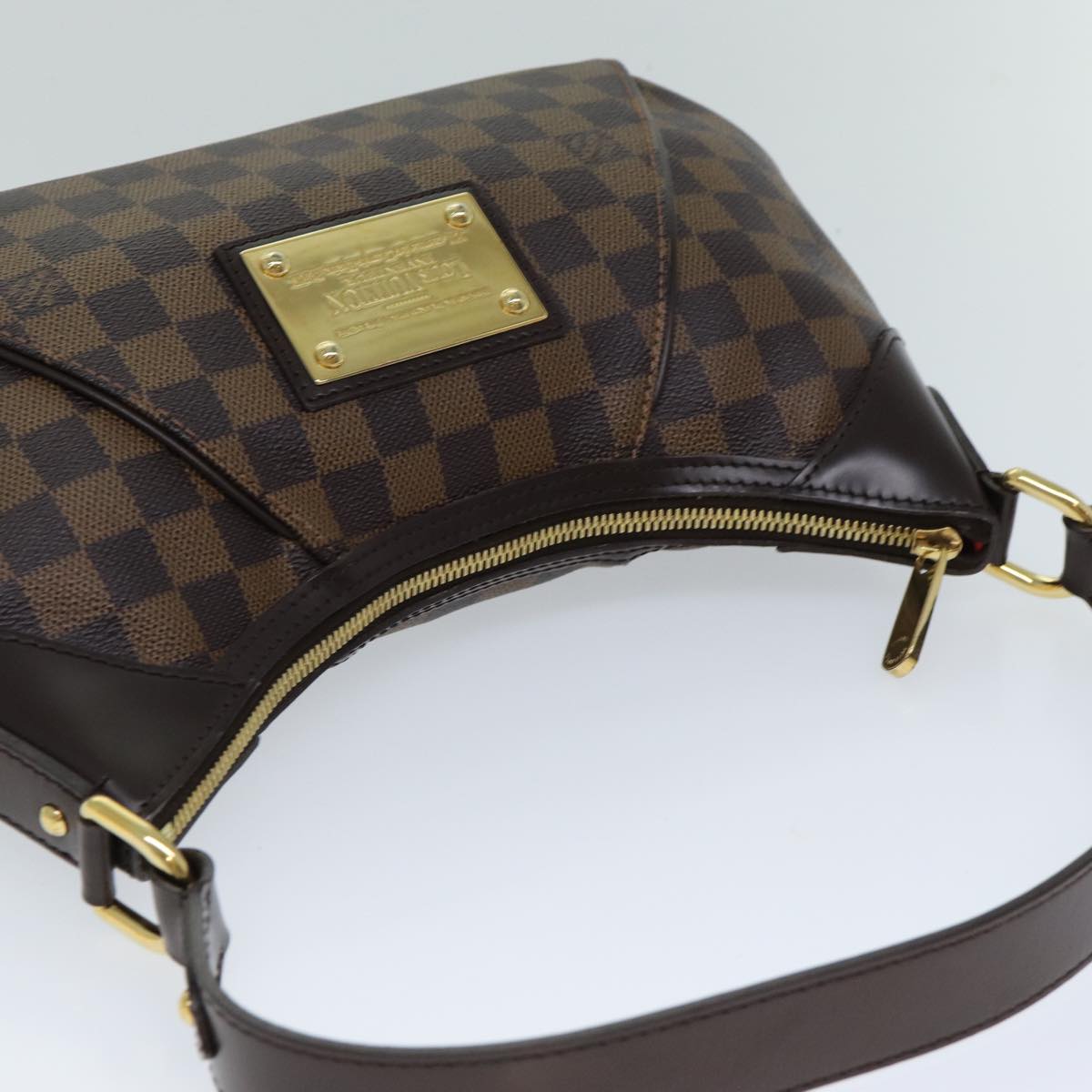 LOUIS VUITTON Damier Ebene Thames PM Shoulder Bag N48180 LV Auth 74818