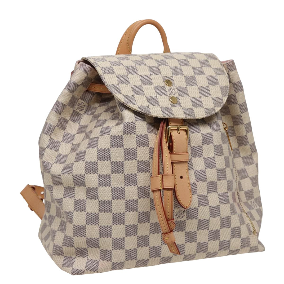 LOUIS VUITTON Damier Azur Speron Backpack N41578 LV Auth 74820A