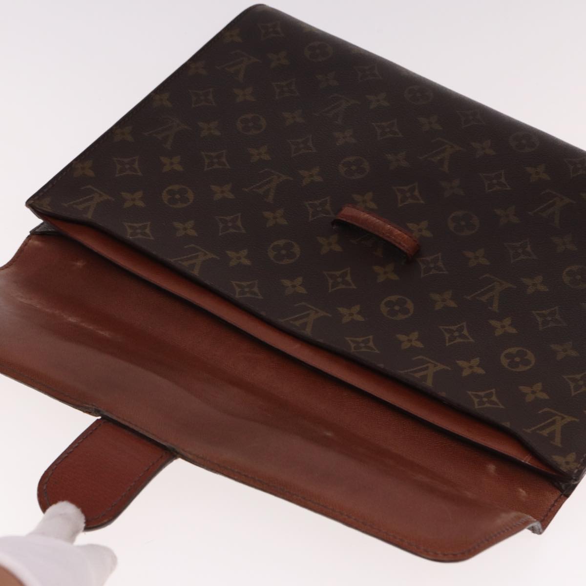 LOUIS VUITTON Monogram Posh Ministor Briefcase M53445 LV Auth 74844