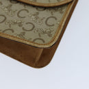 CELINE C Macadam Canvas Shoulder Bag Beige Auth 74866-9