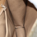 CELINE C Macadam Canvas Shoulder Bag Beige Auth 74866-18