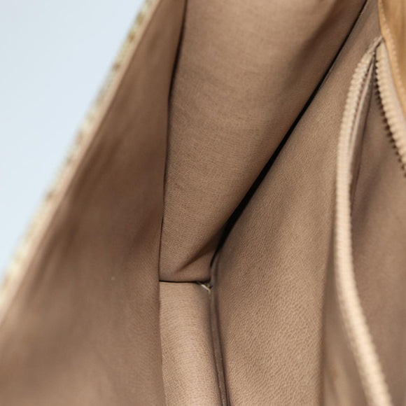 CELINE C Macadam Canvas Schoudertas Beige Auth 74866