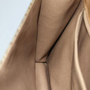 CELINE C Macadam Canvas Shoulder Bag Beige Auth 74866-19