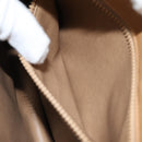 CELINE C Macadam Canvas Shoulder Bag Beige Auth 74866-20