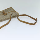 CELINE C Macadam Canvas Shoulder Bag Beige Auth 74866-7