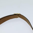 CELINE C Macadam Canvas Shoulder Bag Beige Auth 74866-8