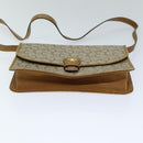 CELINE C Macadam Canvas Shoulder Bag Beige Auth 74866-5