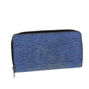 LOUIS VUITTON Epi Zippy Wallet Long Wallet Blue M61873 LV Auth 74868-1
