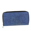 LOUIS VUITTON Epi Zippy Wallet Long Wallet Blue M61873 LV Auth 74868-13