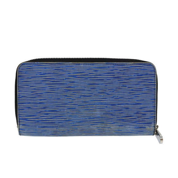 LOUIS VUITTON Epi Zippy Wallet Long Wallet Blue M61873 LV Auth 74868