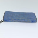 LOUIS VUITTON Epi Zippy Wallet Long Wallet Blue M61873 LV Auth 74868-6