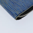 LOUIS VUITTON Epi Zippy Wallet Long Wallet Blue M61873 LV Auth 74868-7