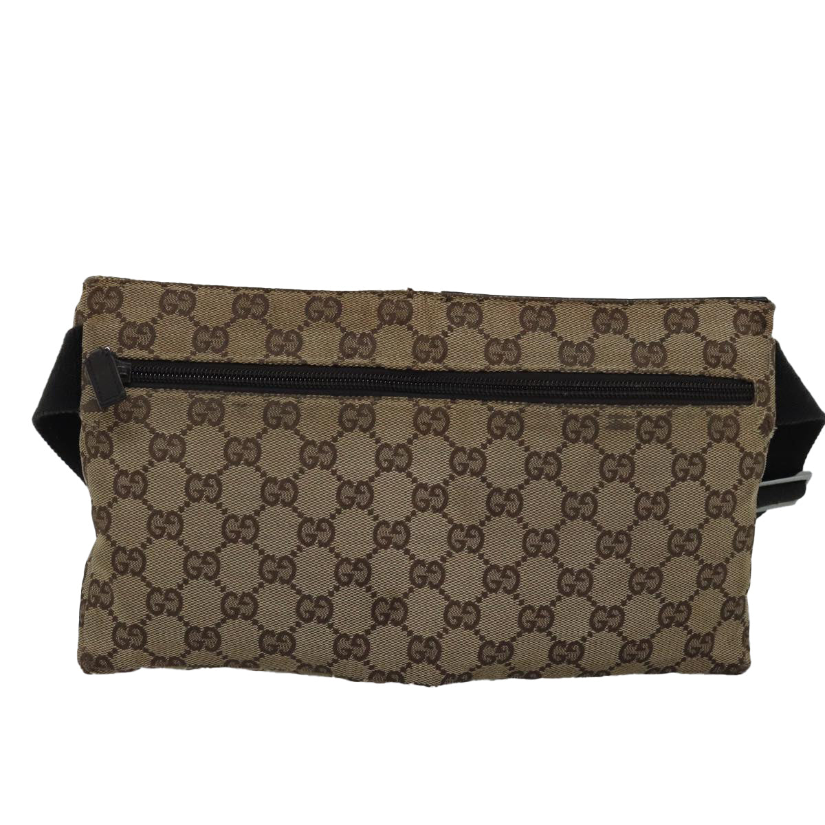 GUCCI GG Canvas Body Bag Beige 28566 Auth 74874