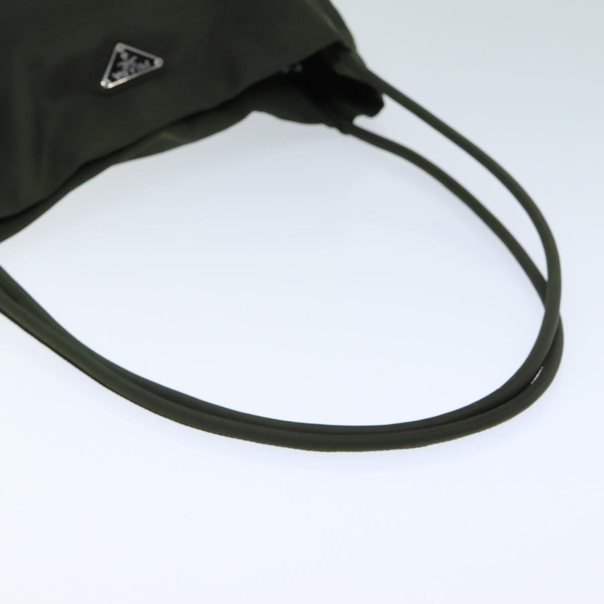 PRADA Shoulder Bag Nylon Khaki Auth 74875