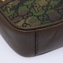 GUCCI GG Canvas Web Sherry Line GUCCIxPALACE Bag Camouflage 723142 Auth 74880SV-15