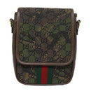 GUCCI GG Canvas Web Sherry Line GUCCIxPALACE Bag Camouflage 723142 Auth 74880SV-13