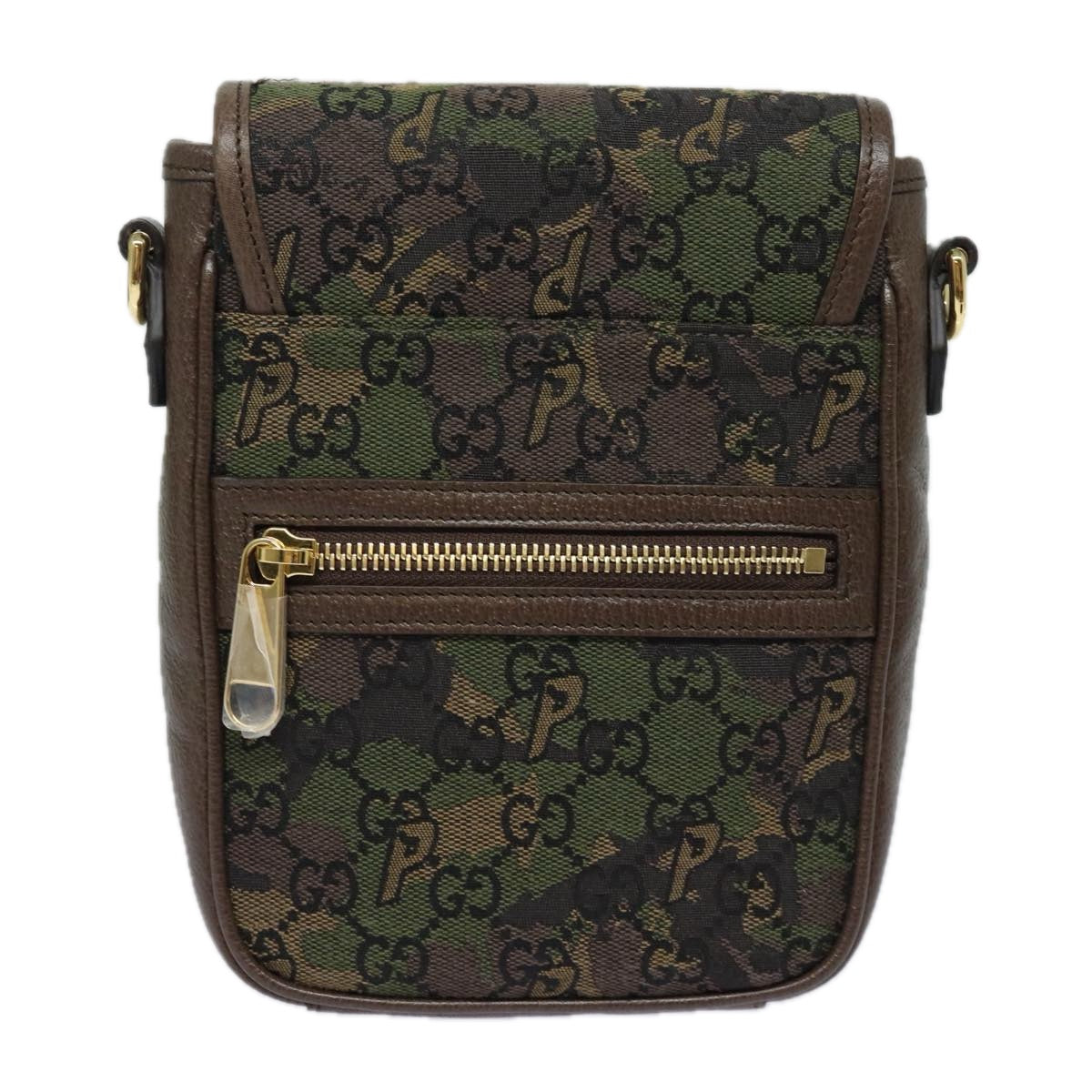 GUCCI GG Canvas Web Sherry Line GUCCIxPALACE Bag Camouflage 723142 Auth 74880S - 0