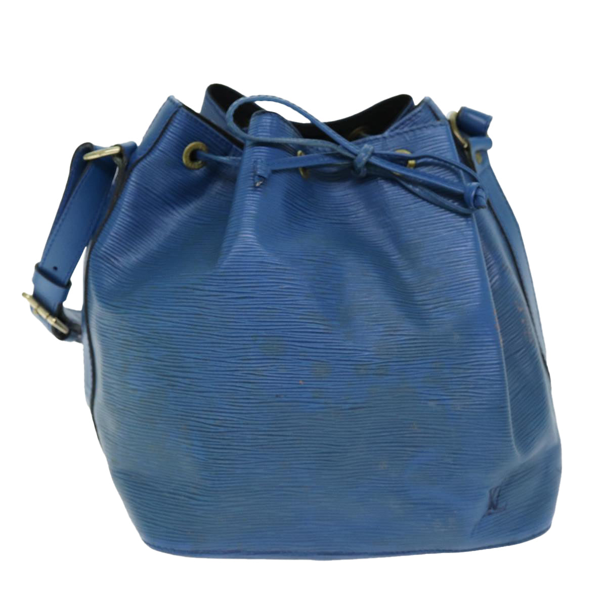 LOUIS VUITTON Epi Petit Noe Shoulder Bag Blue M44105 LV Auth 74948